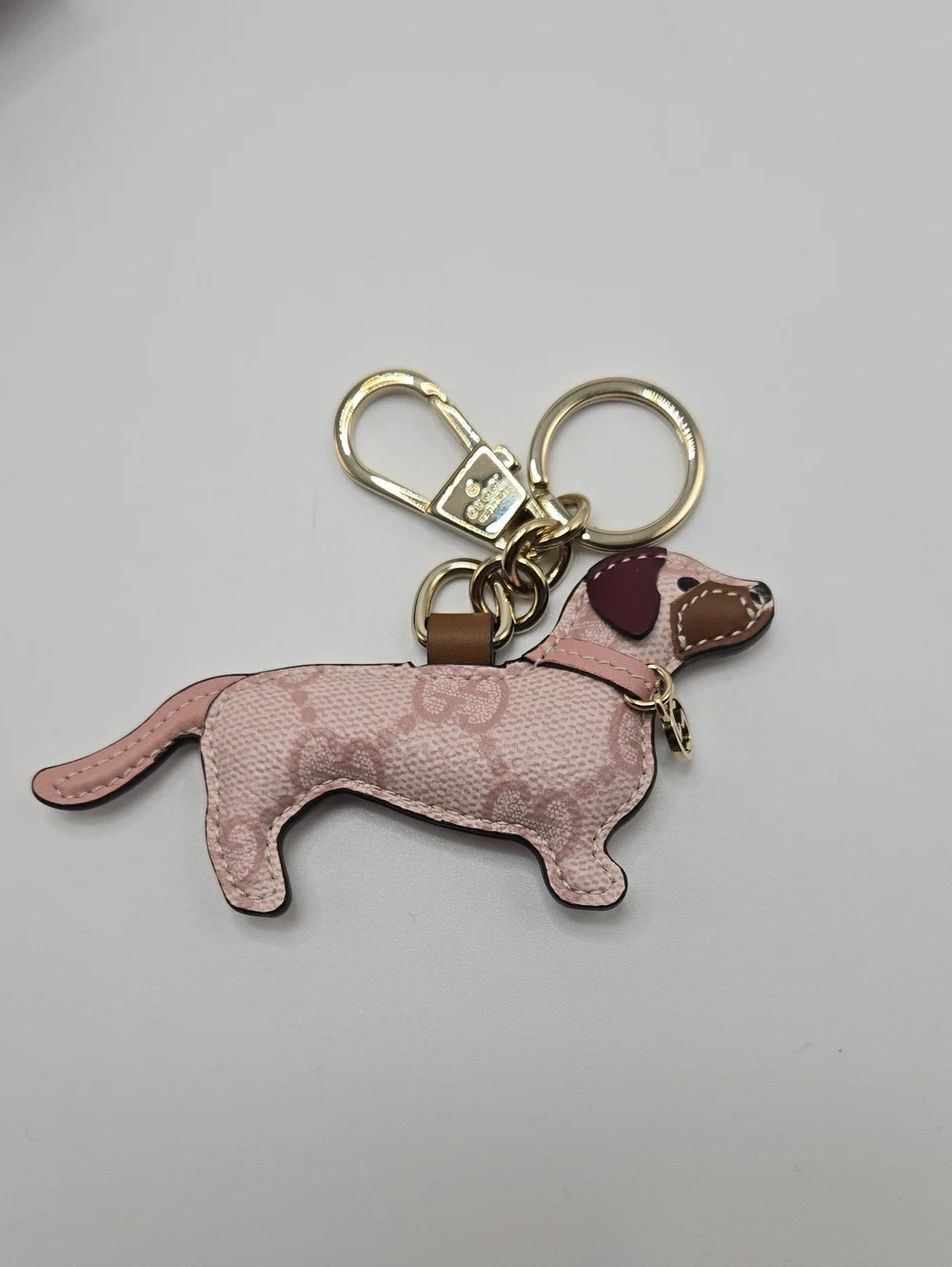 #177 - GUCCI GG Supreme Canvas Dog Shape Charm 821812 - NWT